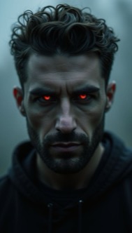 AI Headshot: Closeup portrait of {prompt} as monster, with glowing eyes and sharp teeth, dark shadows, foggy background, highly detailed, photorealism, concept art, digital painting, art by yahoo kim, max grecke, james white, viktor hulík, fabrizio bortolussi