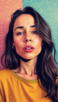 AI Headshot: color comic of {prompt}, graphic illustration, comic art, headshot, graphic novel art, vibrant, highly detailed
